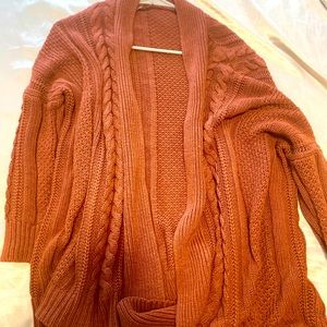 Oversized knit cardigan